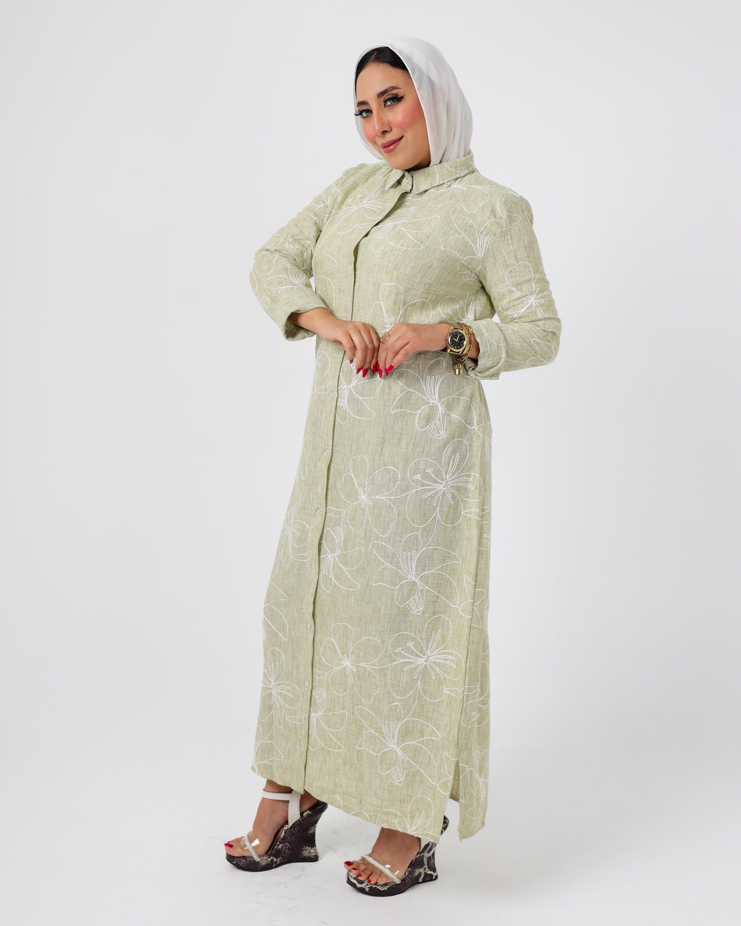 Long French linen shirt