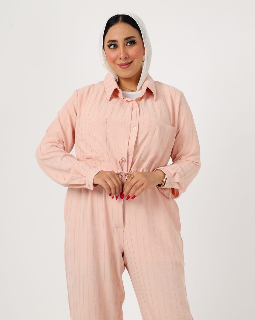 French linen jumpsuit