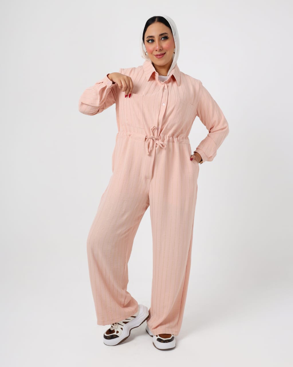 French linen jumpsuit
