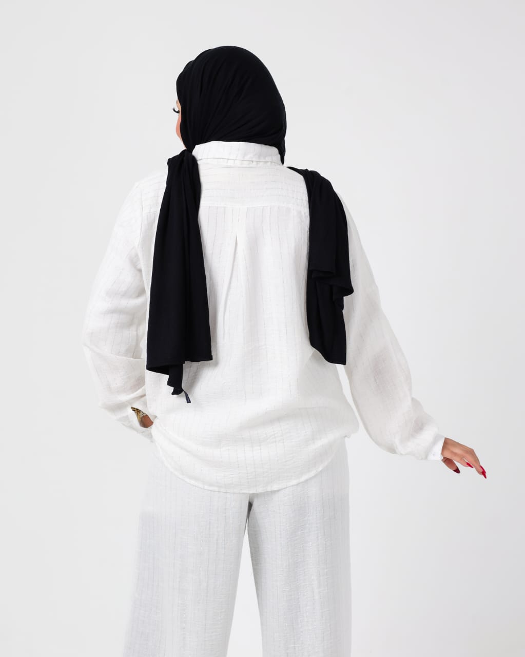 French crystal linen suit