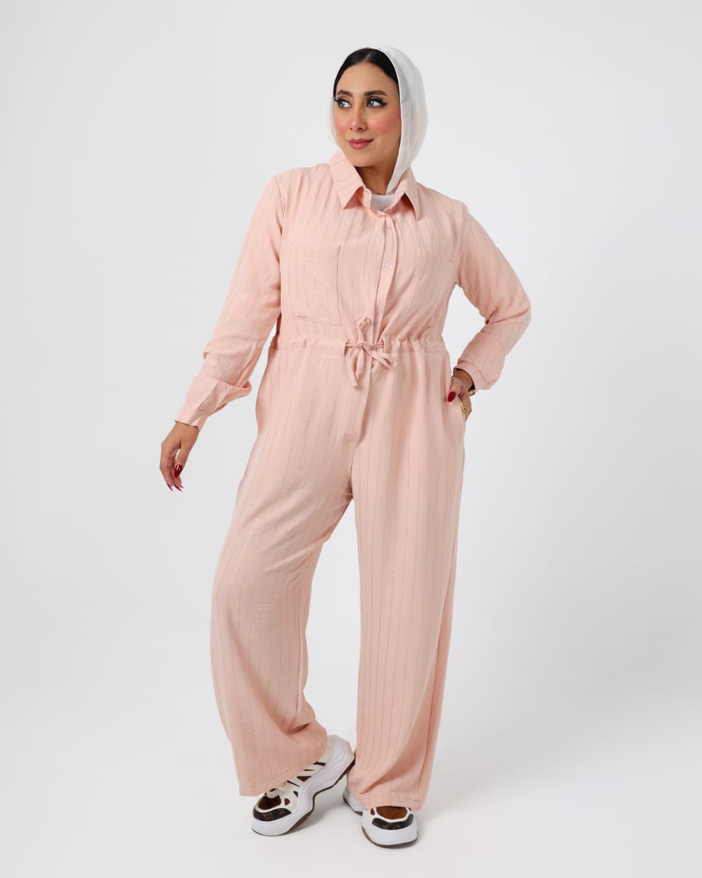 French linen jumpsuit