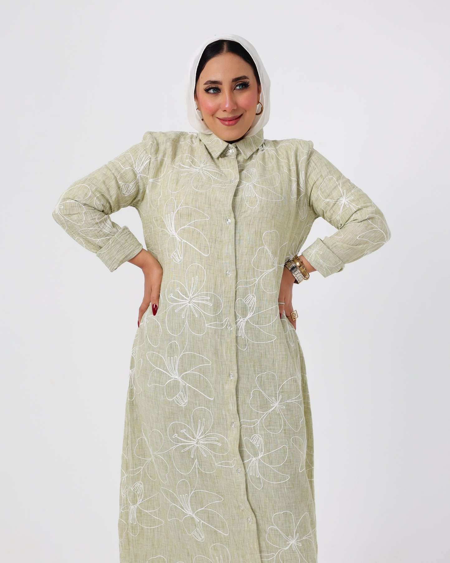Long French linen shirt