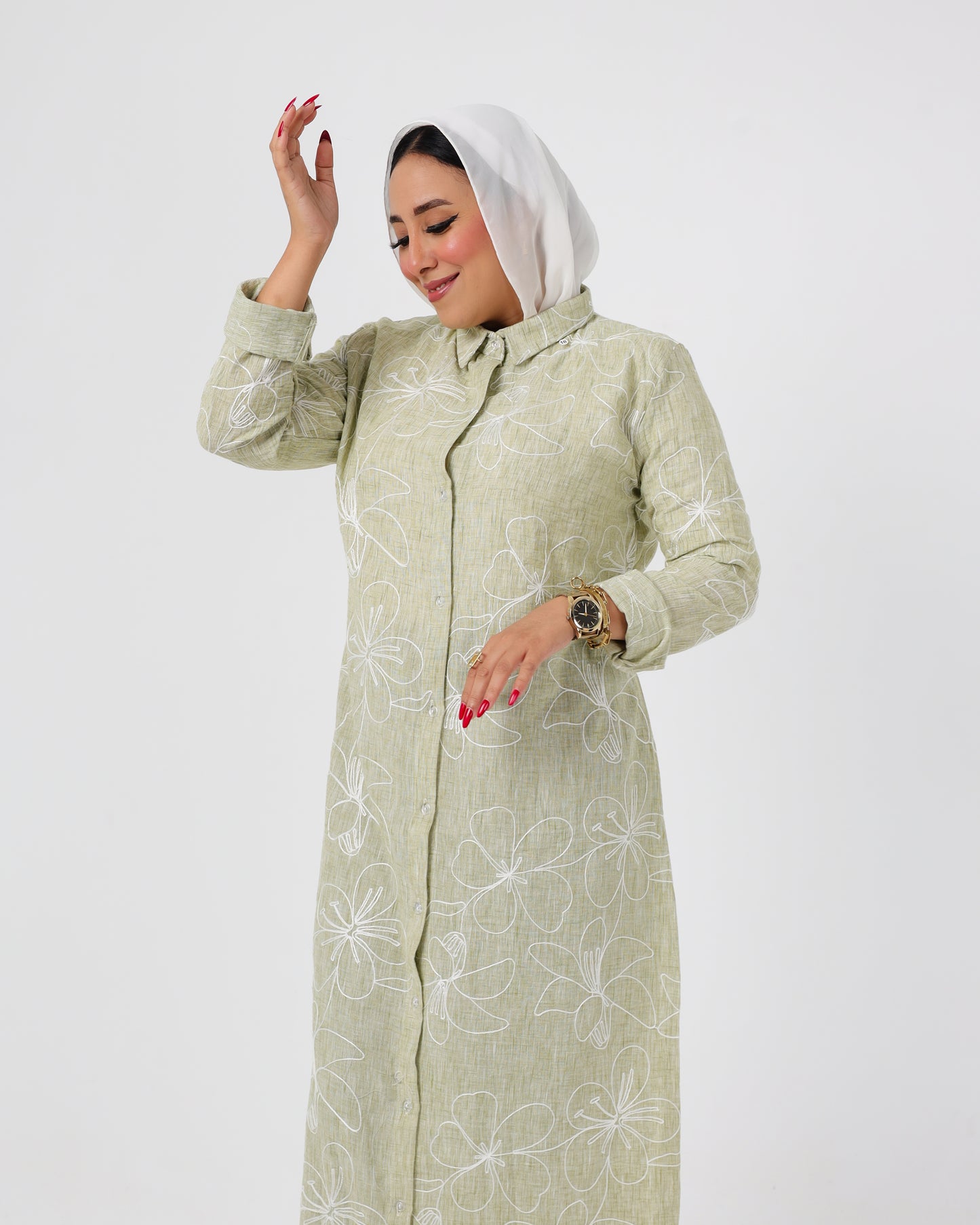 Long French linen shirt
