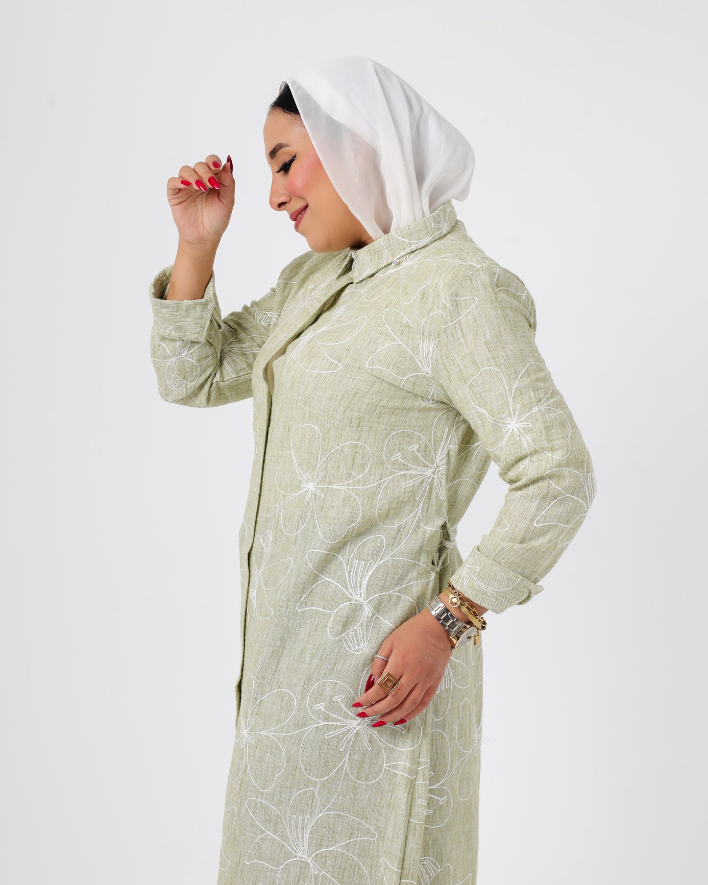 Long French linen shirt