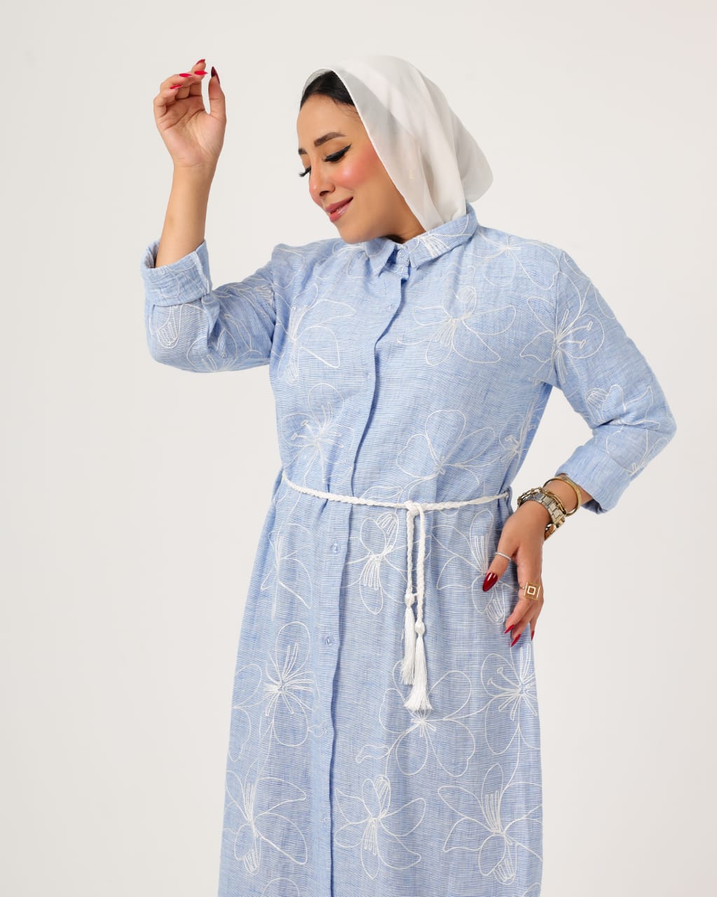 Long French linen shirt