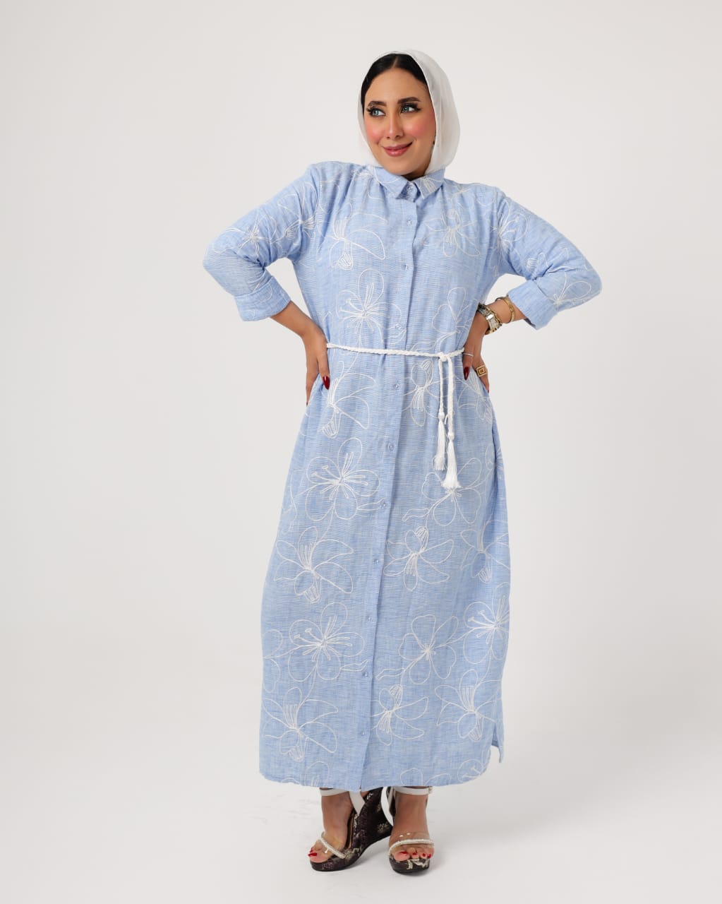 Long French linen shirt