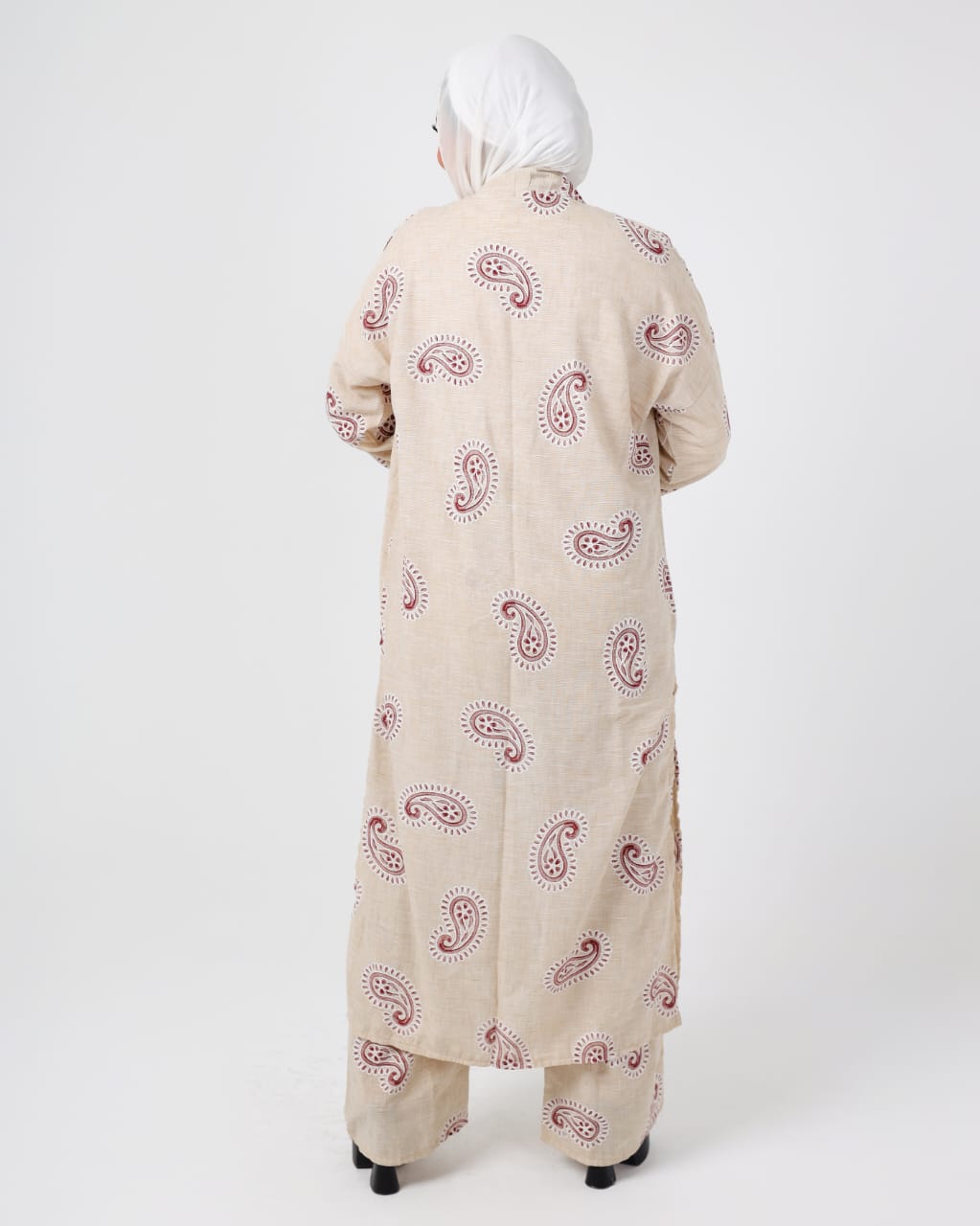 Printed Italian linen suit