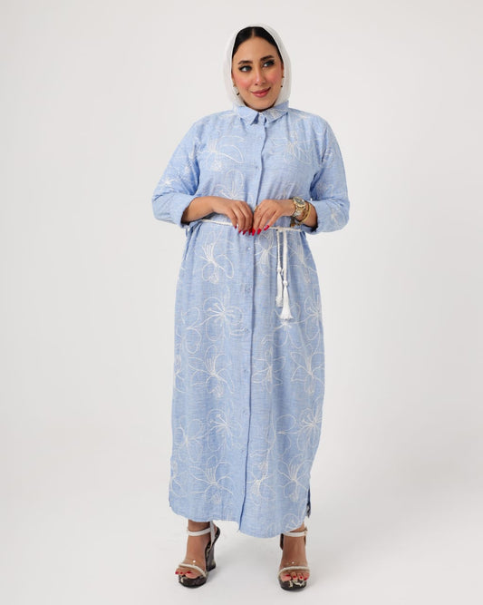 Long French linen shirt